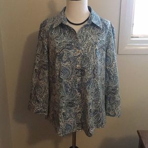 Talbots Button Down Blouse